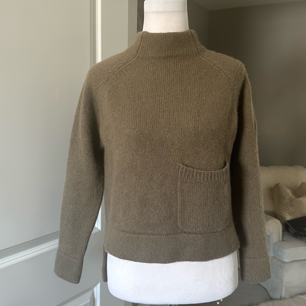 Joseph 💯 Mock Neck Cashmere High Low Sweater Thick Knit XS